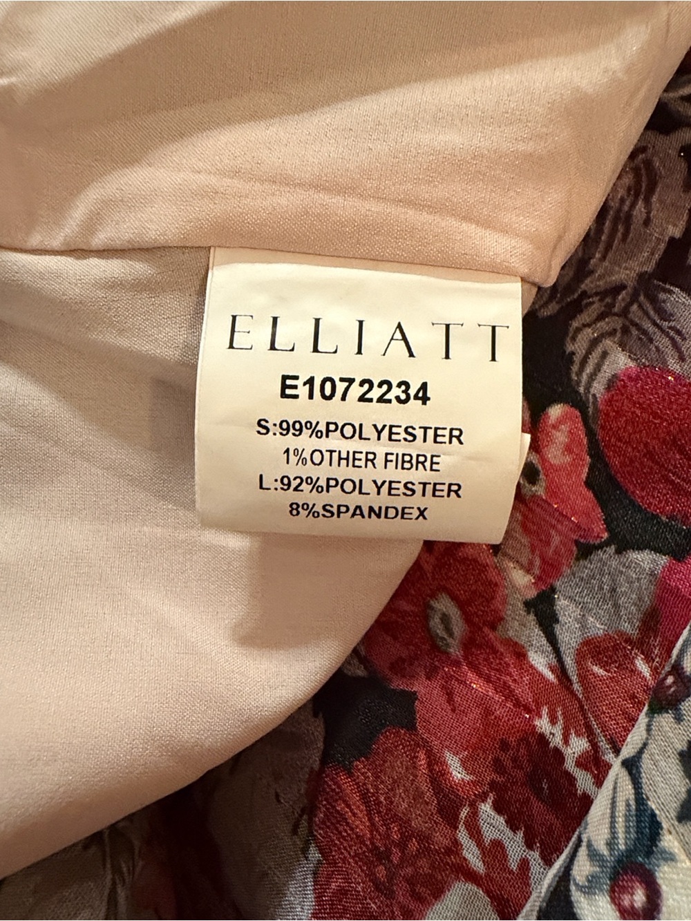 Elliatt Dunmore Dress in Multicolor Floral Long Maxi Gown - Picture 9 of 10